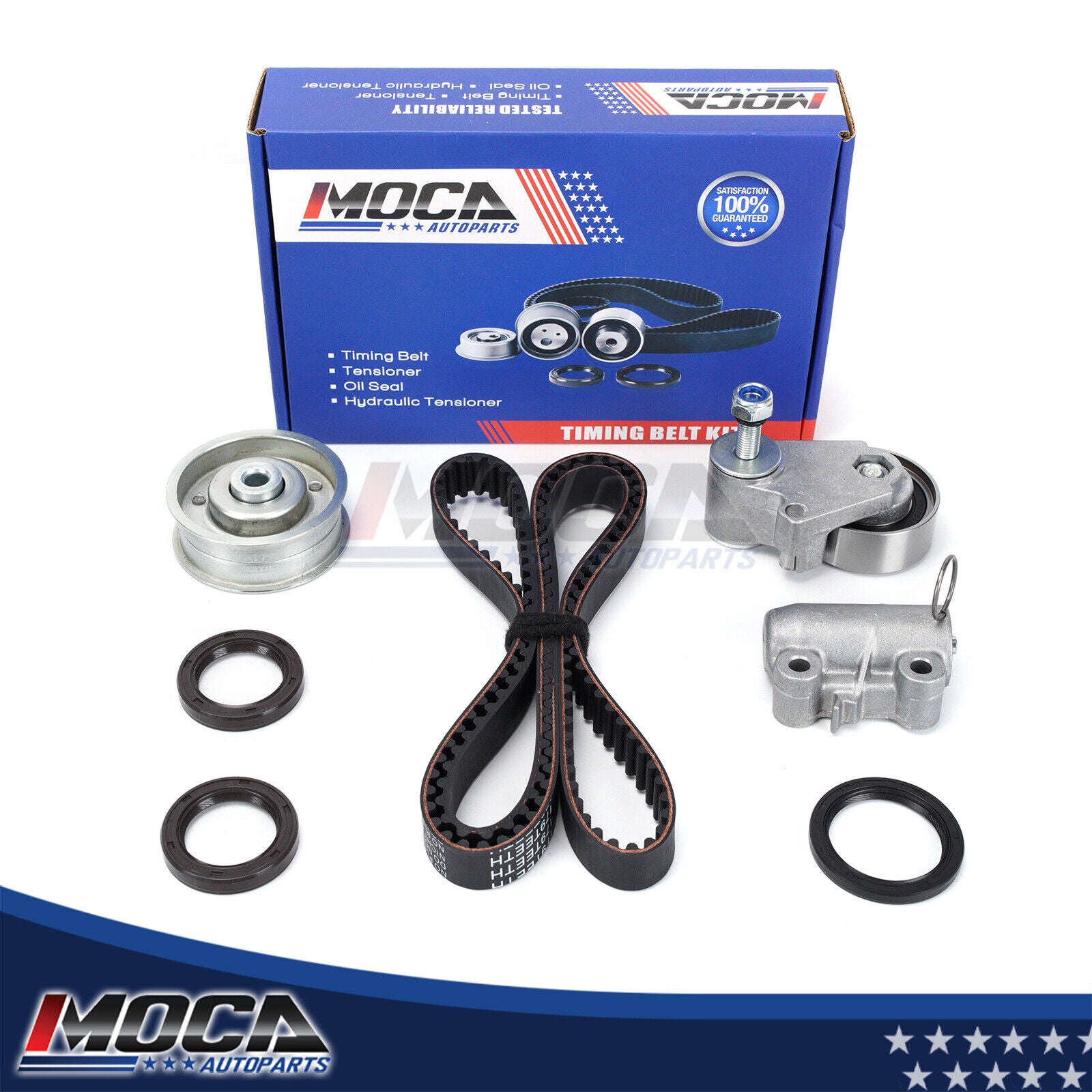 MOCA Timing Belt Kit w/Seals Hydraulic Tensioner Fit for 2007-2019 Mitsubishi Outlander 3.0L