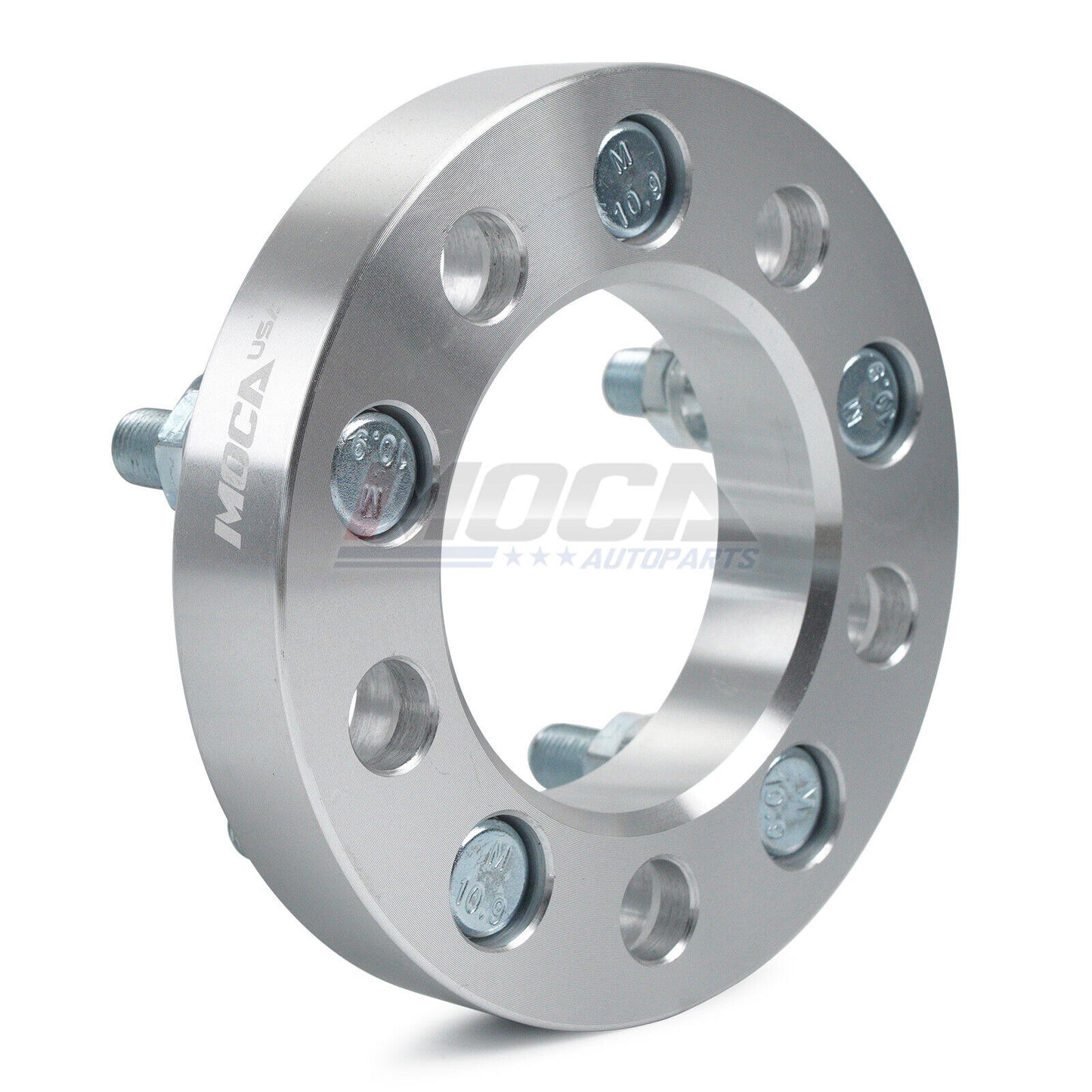 MOCA 5x4.5 to 5x4.5 Wheel Spacers Fits for Jeep 2001-2012 Liberty, for Ford 1982-2012 Ford Ranger, 1990-2018 Explorer, 2007-2014 Edge, 25mm Thread Pitch 1/2" x20 2PCS, Silver