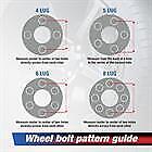 Espaciadores de rueda MOCA de 1 pulgada (2 unidades), adaptadores 6x5,5, pernos 14x1,5 para Cadillac Escalade (1999-2000 y 2002-2014), Chevrolet Silverado 1500 (1999-2014) y GMC Yukon (1996-2014)