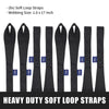 MOCA 8-Pack Soft Loop Tie Down Straps 10643 Lbs Breaking Strength 1.6 x 17 inches, Heavy Duty Tie Down Loops for ATV, UTV, RTV, Dirt Bike, Quad, Motorcycle, Scooter, Jet Ski, Canoe, Boat