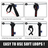 MOCA 6-Pack Soft Loop Tie Down Straps 10643 Lbs Breaking Strength 1.6 x 17 inches, Heavy Duty Tie Down Loops for ATV, UTV, RTV, Dirt Bike, Quad, Motorcycle, Scooter, Jet Ski, Canoe, Boat