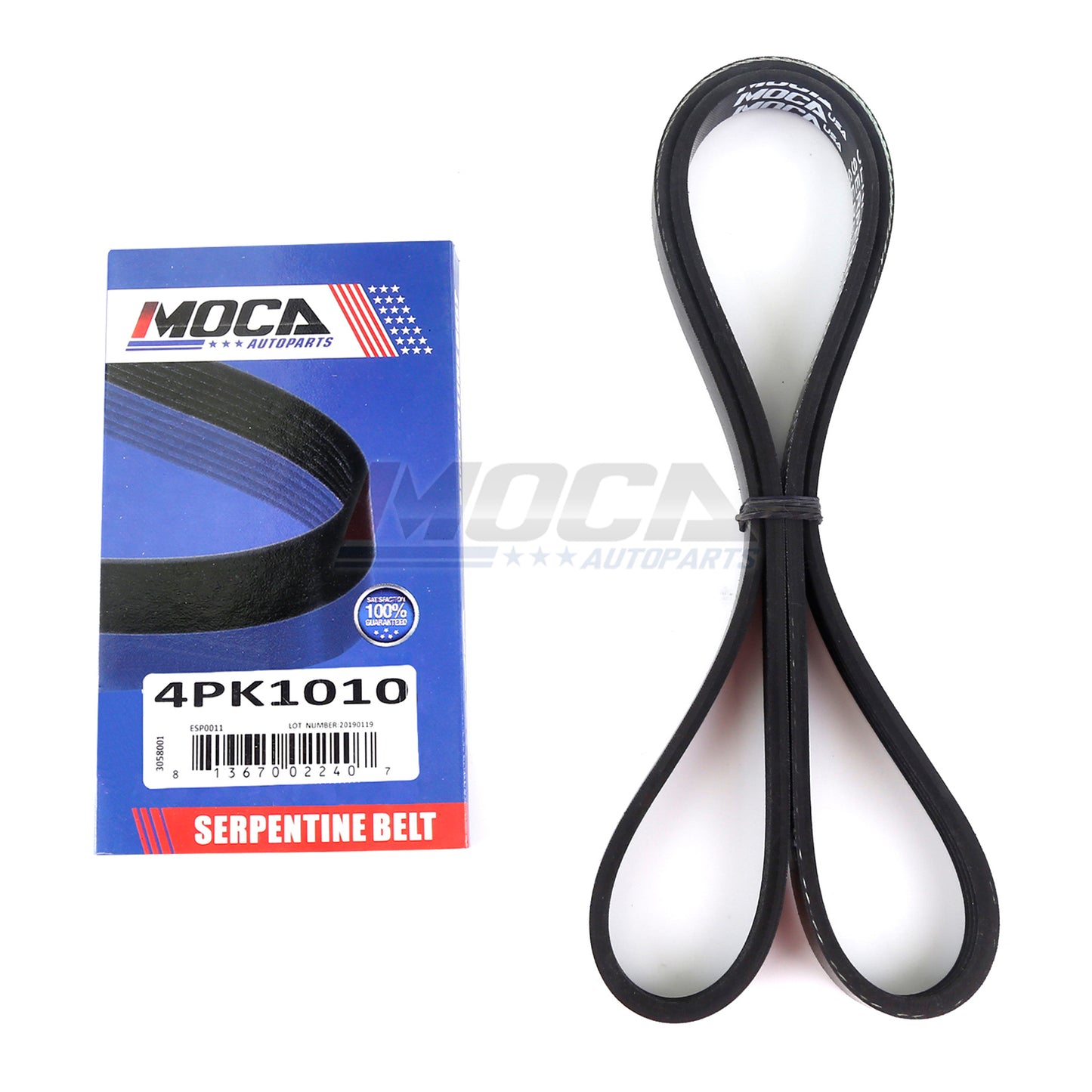 Correa serpentina EPDM compatible con Cadillac 4 puertas 4.6L V8 GAS DOHC 06-08 4PK1010