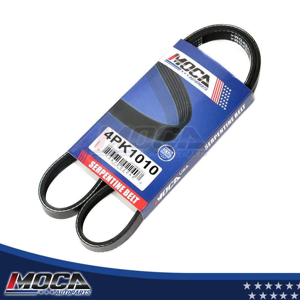 Correa serpentina EPDM compatible con Cadillac 4 puertas 4.6L V8 GAS DOHC 06-08 4PK1010