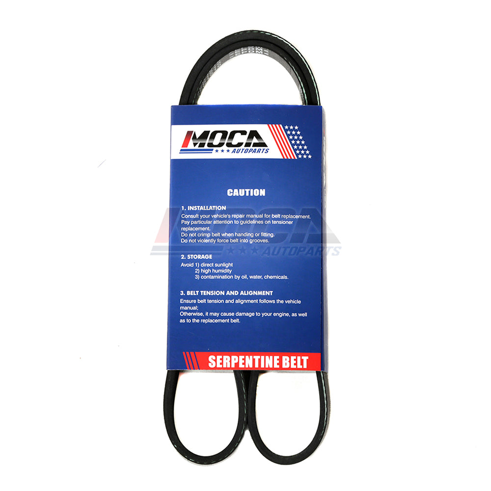 Correa serpentina EPDM compatible con Toyota Echo 2002, 1.5L, 1497CC, L4, GAS, DOHC, 4PK1185