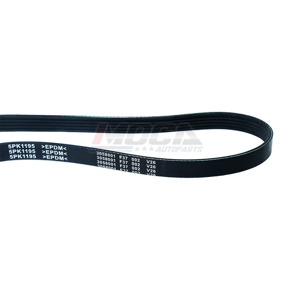 EPDM Serpentine Belt Fits Toyota Camry Mazda 626 Chevrolet Beretta 5PK1195