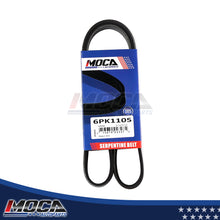 Correa de transmisión serpentina MOCA EPDM 6PK1105 compatible con Ford, Honda, Lincoln, Mercury y Nissan