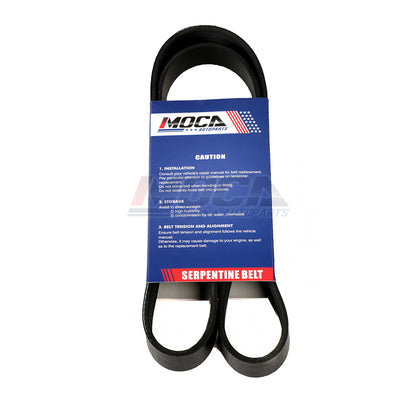 Correa serpentina 6PK1250 compatible con modelos Toyota Highlander, Venza, Chrysler, Sebring y Dodge (01-19)