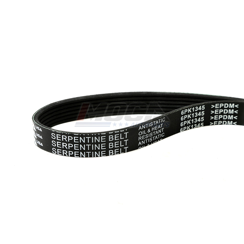 Correa serpentina EPDM 6PK1345 compatible con Chrysler, Dodge, Ford, Mercury y Plymouth de 1994 a 2004