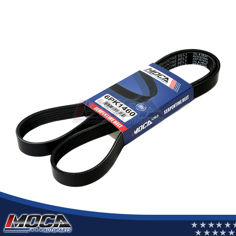 Correa serpentina EPDM compatible con BMW M3, Z3, Z4, 3,2 L, 4,0 L, 6PK1460, 01-13