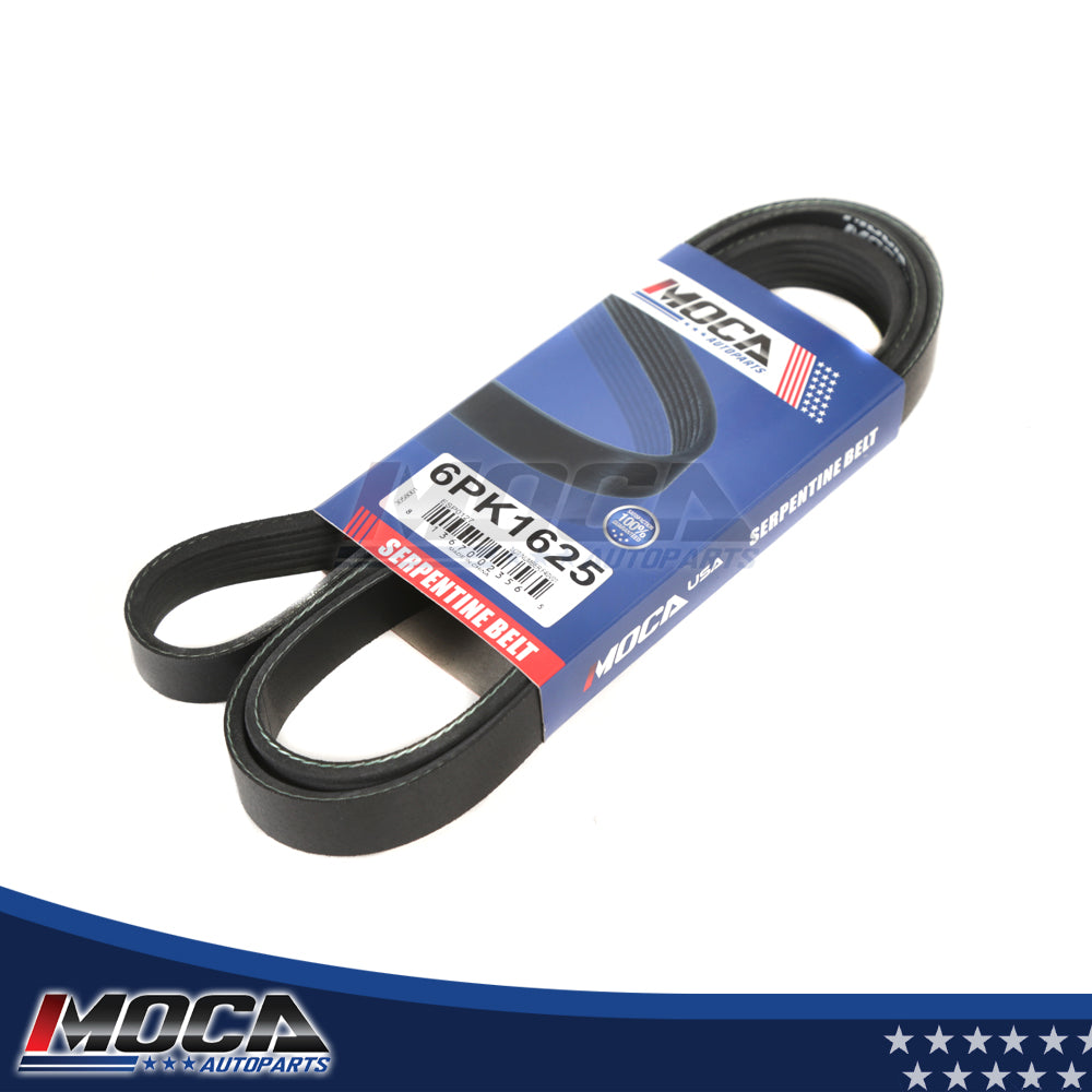 Serpentine Belt 6PK1625 Fit 86-19 Ford F-150 Subaru Outback Chevrolet 1.5L-5.7L