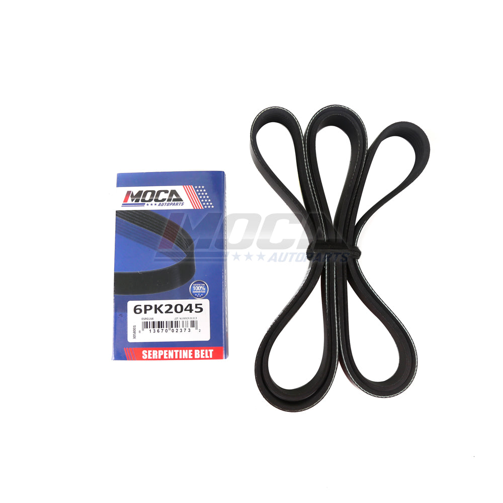 Serpentine Belt Fits Chevrolet Dodge Ford E-150 F-250 Mazda Plymouth 6PK2045