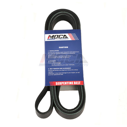 Correa serpentina 6PK2245 compatible con Chevrolet, Ford, Nissan, Pontiac, Toyota (2,5 L, 3,5 L y 4,7 L)