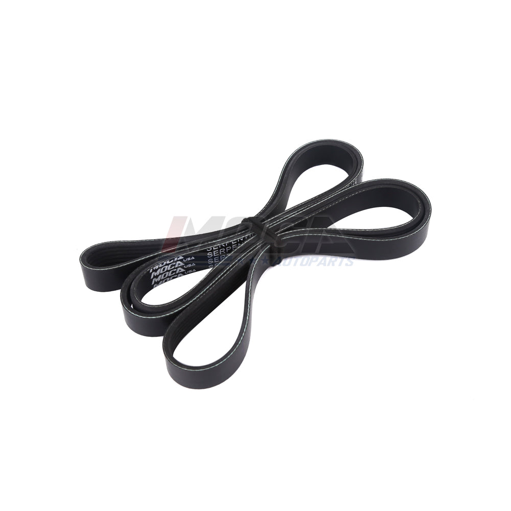 Correa serpentina 6PK2245 compatible con Chevrolet, Ford, Nissan, Pontiac, Toyota (2,5 L, 3,5 L y 4,7 L)