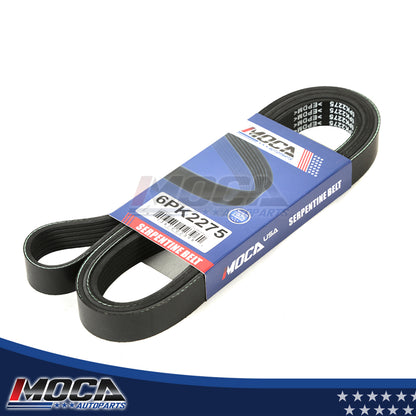 Correa serpentina compatible con modelos Ford Escape, Dodge, Jeep, Lexus y Mazda de 2,3 a 7,4 l (92-09) 6PK2275