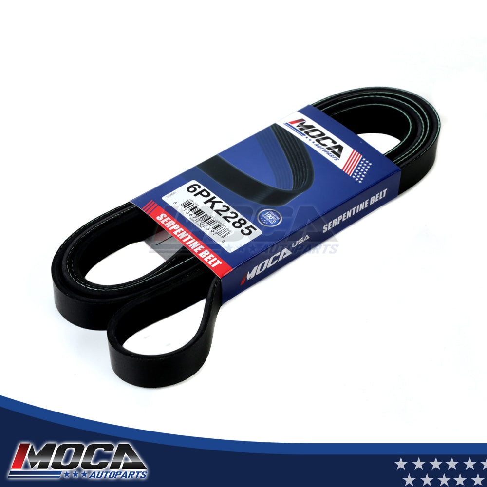 Correa serpentina EPDM para Jeep Mazda Chevrolet Ford 82-15 2.3L-7.4L 6PK2285