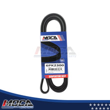 Correa serpentina MOCA compatible con Buick, Ford, GMC y Chevrolet de 2.5L a 6.5L (años 87-09) 6PK2300