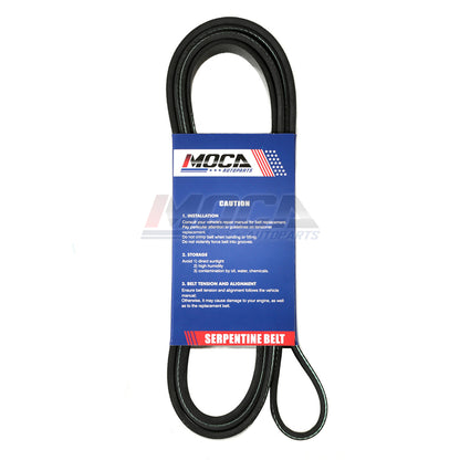 Serpentine Belt 6PK2400 Fit Mercedes-Benz G550 C300 Buick Lucerne Pontiac Jeep