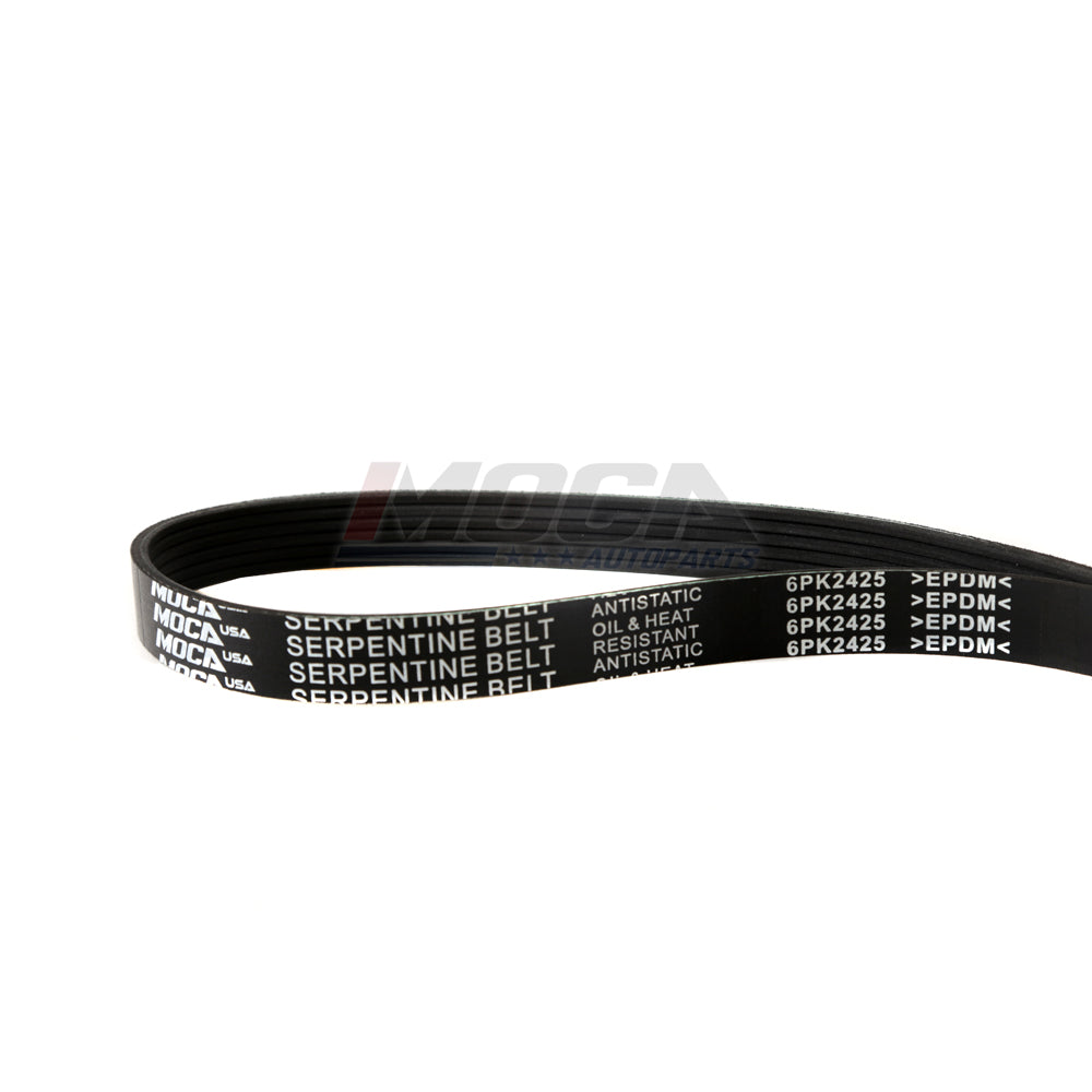Correa serpentina 6PK2425 compatible con Chevrolet Silverado, Ford Freestar, Volvo XC90 y GMC