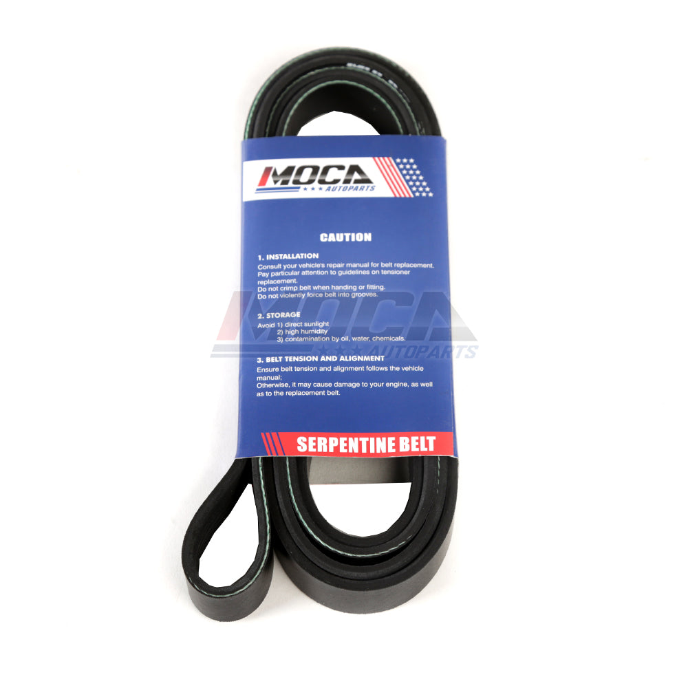 Correa serpentina 6PK2425 compatible con Chevrolet Silverado, Ford Freestar, Volvo XC90 y GMC