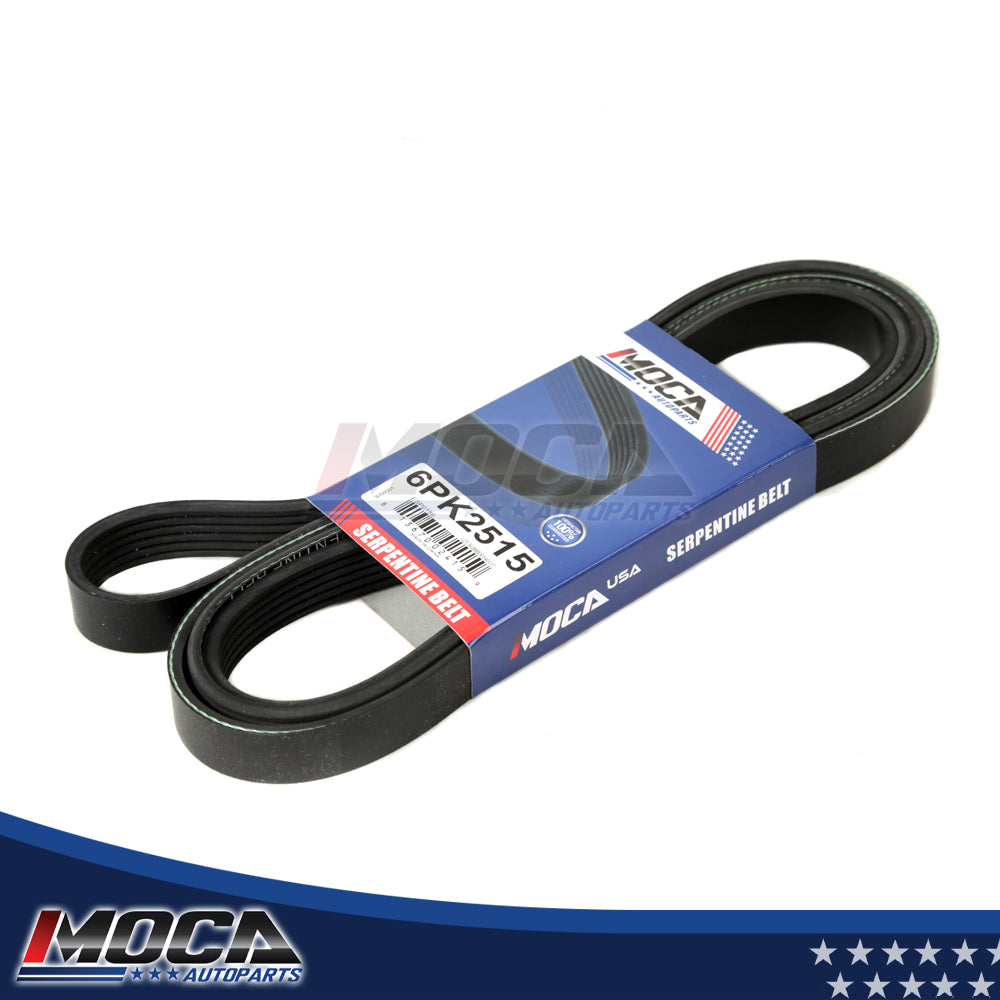 Compatible con CHEVROLET DODGE FORD GMC ISUZU PLYMOUTH 2.8-6.8L Correa serpentina 6PK2515