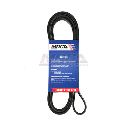 Correa serpentina 6PK2600 compatible con Chevrolet, GMC, Ford, Buick, Oldsmobile y Pontiac