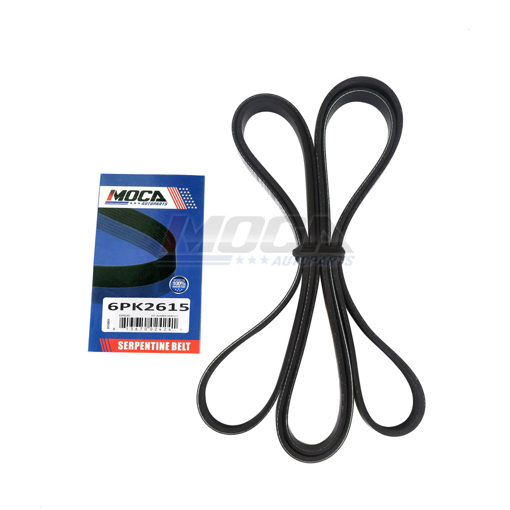 EPDM Fits AM General Buick Ford GMC Oldsmobile 2.1- 8.1L Serpentine Belt 6PK2615