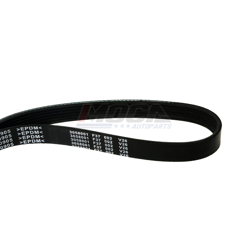 Correa serpentina EPDM 6PK905 compatible con Mini Cooper S Clubman 1.6L GAS SOHC DOHC 07-08