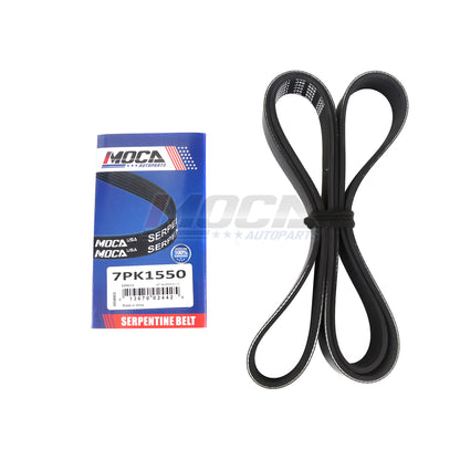 Correa serpentina de EPDM compatible con Lexus IS350 Toyota RAV4 2.5L y 3.5L GAS (modelos 06-08) 7PK1550