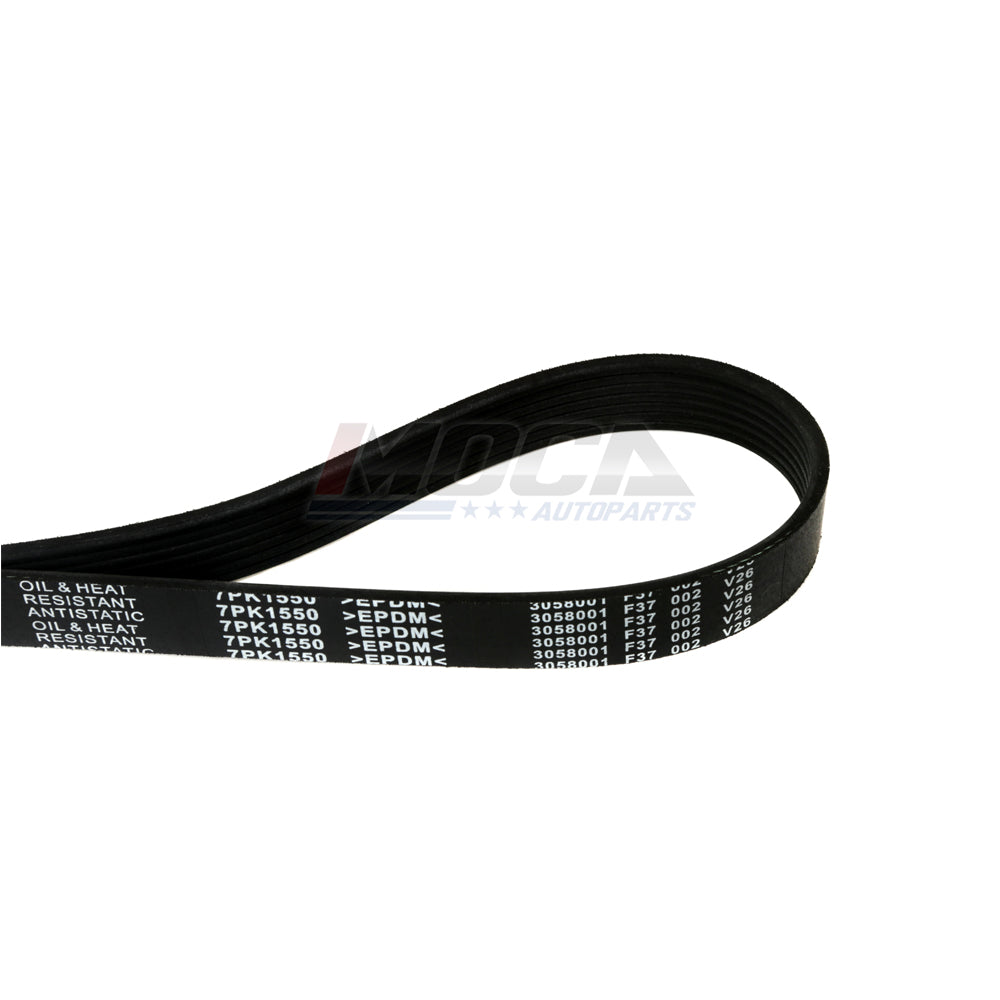 Correa serpentina de EPDM compatible con Lexus IS350 Toyota RAV4 2.5L y 3.5L GAS (modelos 06-08) 7PK1550
