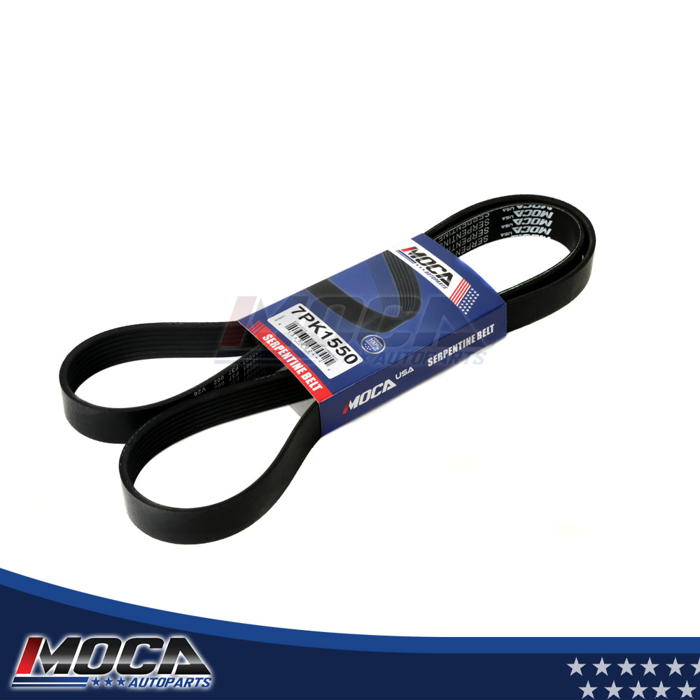 Correa serpentina de EPDM compatible con Lexus IS350 Toyota RAV4 2.5L y 3.5L GAS (modelos 06-08) 7PK1550