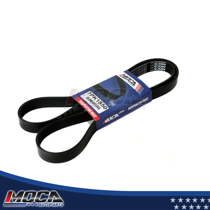 Correa serpentina de EPDM compatible con Lexus IS350 Toyota RAV4 2.5L y 3.5L GAS (modelos 06-08) 7PK1550