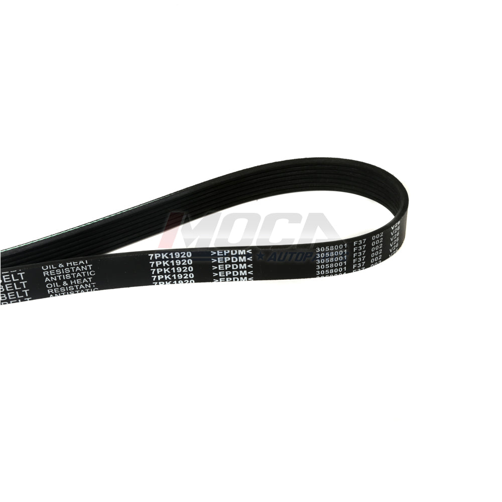 Correa serpentina EPDM compatible con Dodge Scion Toyota 94-08 2.4L 3.9L GAS OHV DOHC 7PK1920