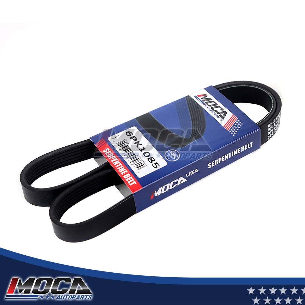 Correa serpentina 6PK1085 compatible con CA 91-99 Isuzu Nissan Honda Infiniti BMW Audi