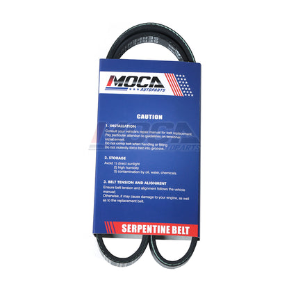 Correa serpentina EPDM compatible con Acura Vigor, Ford Escort, Mercury Lynx y Nissan Maxima