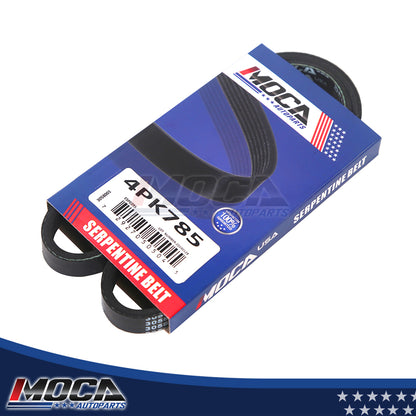 Correa serpentina EPDM compatible con Acura Integra 97-01 y BMW M5 M6 1.8L 12-19 4PK785