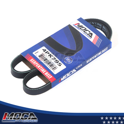 Correa serpentina EPDM compatible con Honda Civic del Sol 1.5L 1.6L 92-97 4PK795