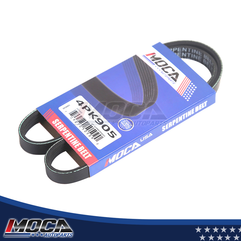 Correa serpentina compatible con Mitsubishi Eclipse, Honda Accord, Chrysler Cirrus, Dodge 4PK905