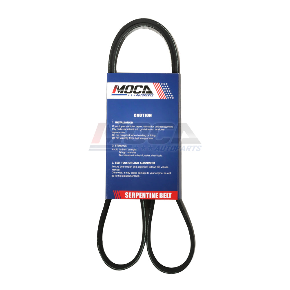 Correa de distribución multicanal compatible con Nissan Pathfinder 3.3L SOHC 5PK1280 (1998-1999)