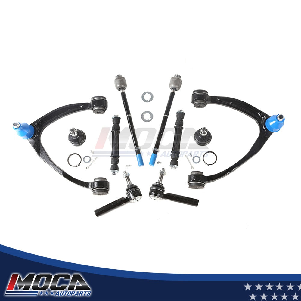 Kit de suspensión delantera con brazo de control compatible con Chevy GMC Escalade Silverado Sierra 07-14