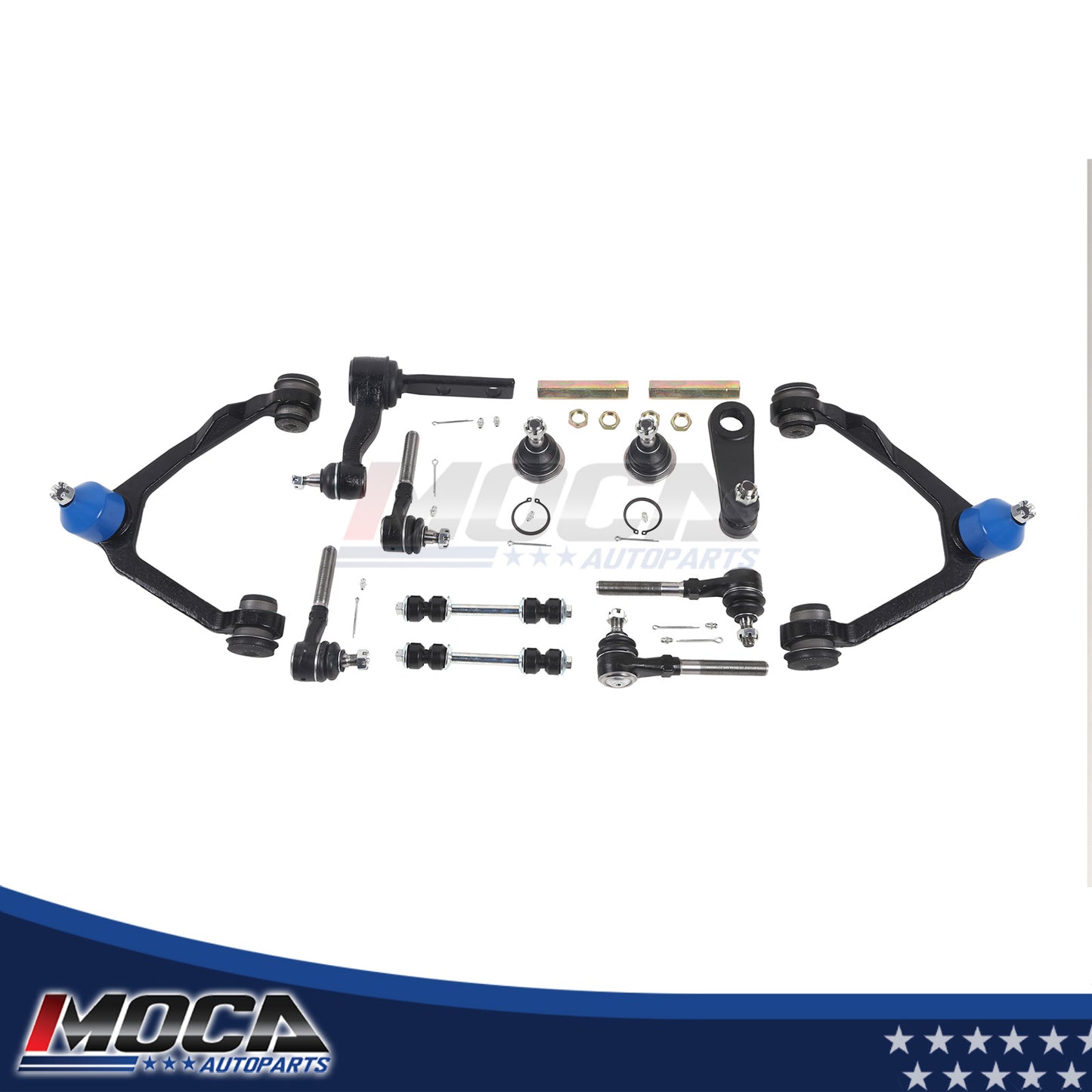 Kit de barra de dirección Pitman de brazo de control superior delantero 14X compatible con Ford F150 Expedition 4WD 97-04