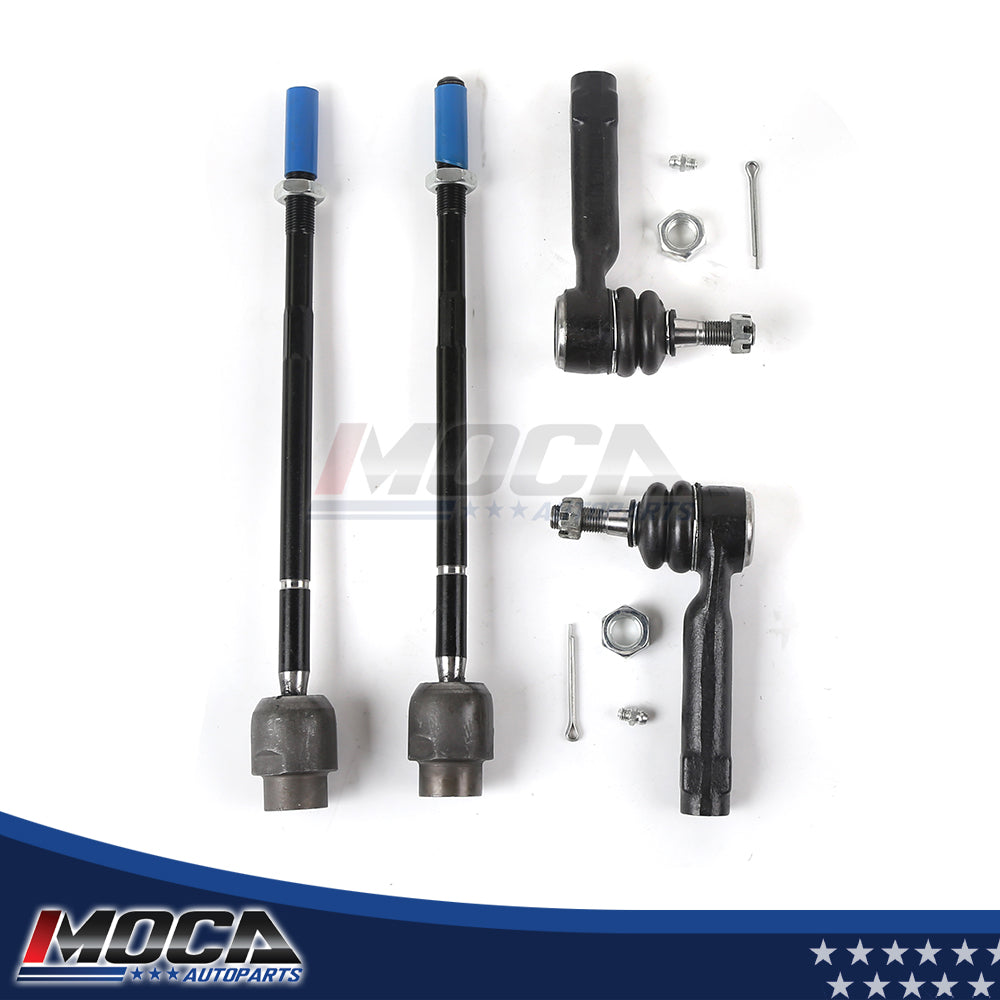 Kit de dirección 4x para extremos de barra de acoplamiento interiores y exteriores de Impala Monte Carlo Grand Prix
