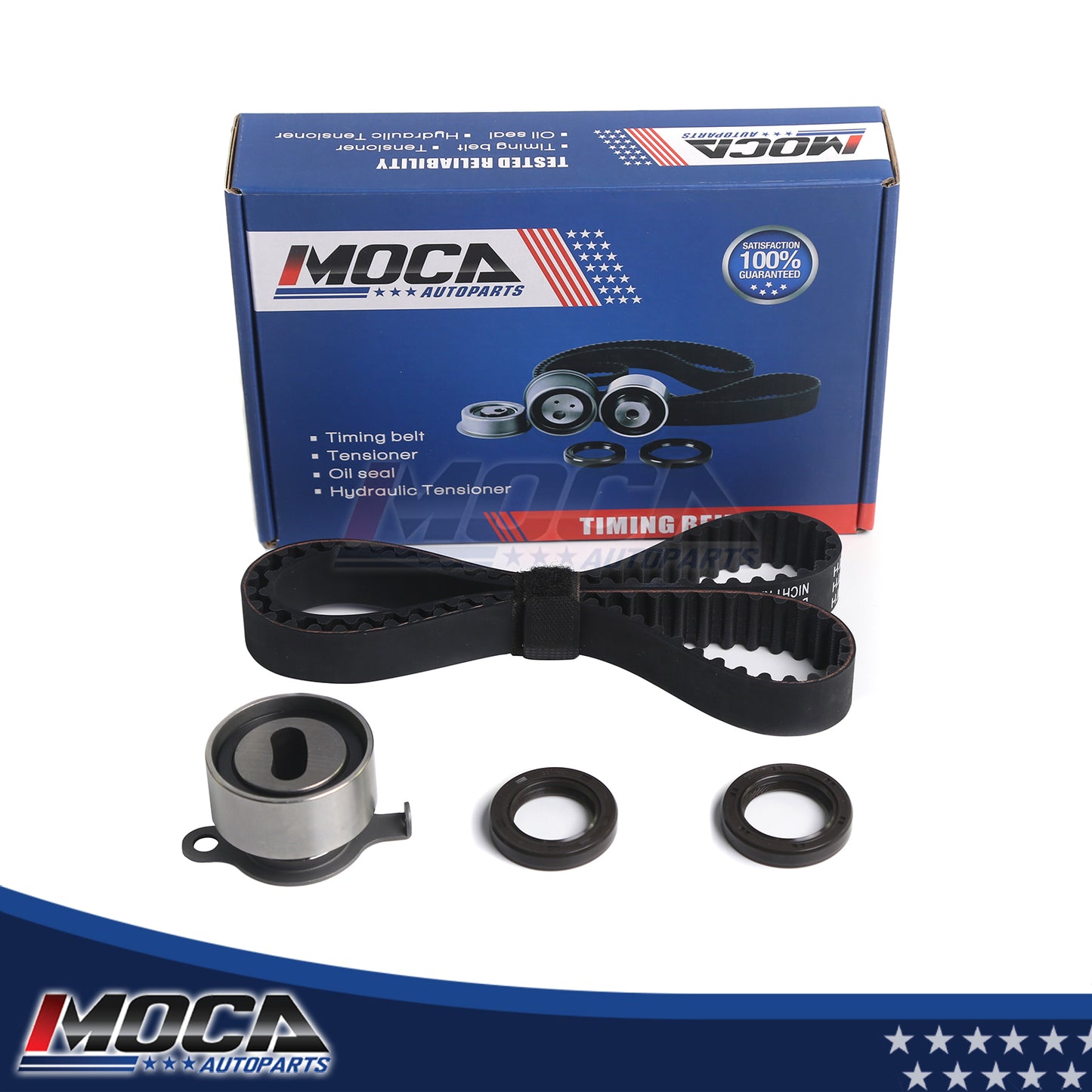 Kit de correa de distribución compatible con Honda Civic CRX Si EX 1.6L 16V SOHC D16A6 TCK145 (modelos 88-91)