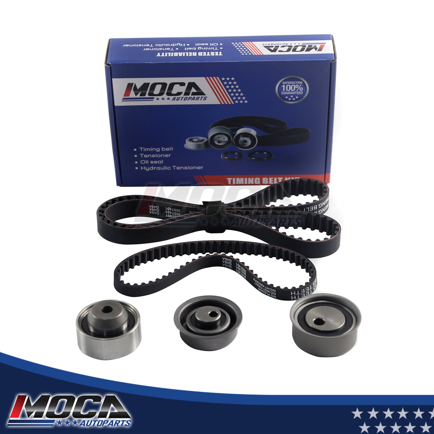 Kit de correa de distribución compatible con Mitsubishi Galant Eclipse Outlander 2.4L SOHC Eng 4G69 04-07