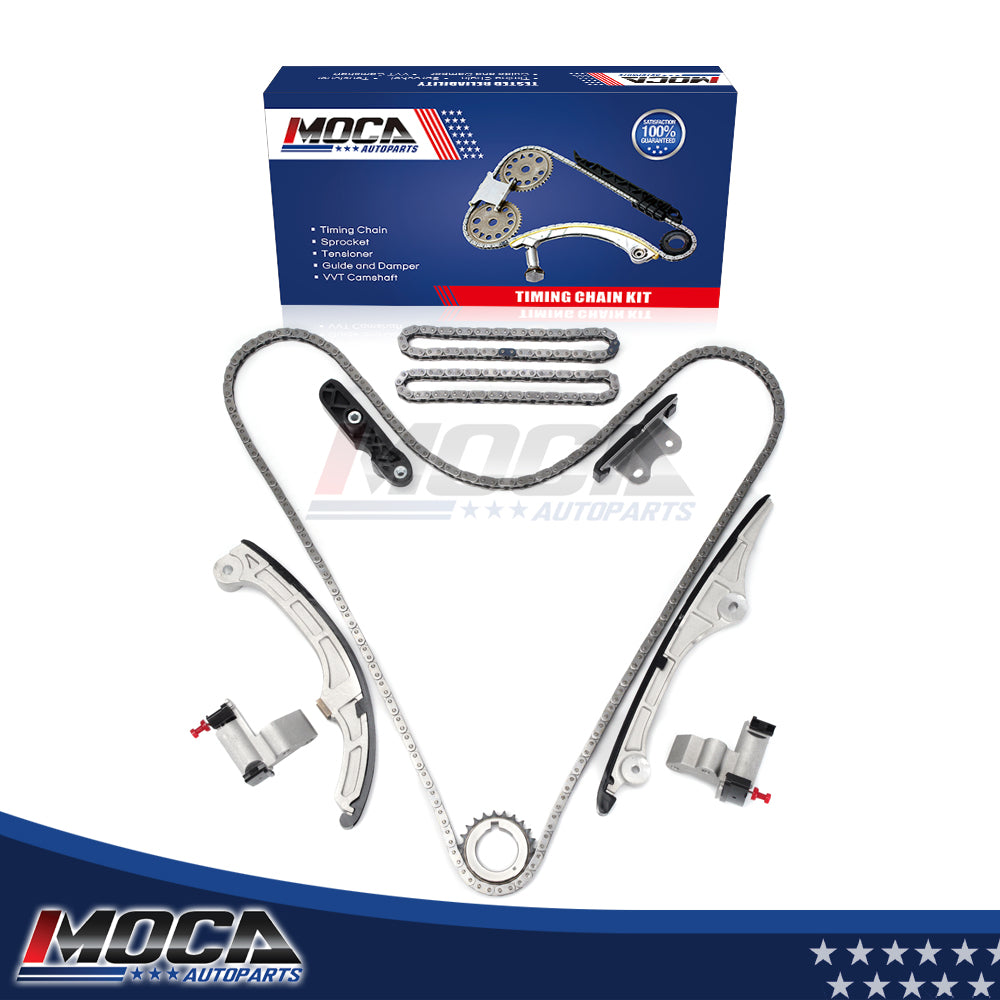Kit de cadena de distribución compatible con Ford Edge, Taurus Flex, Lincoln, Mazda CX-9 (3.5L y 3.7L) años 07-12.