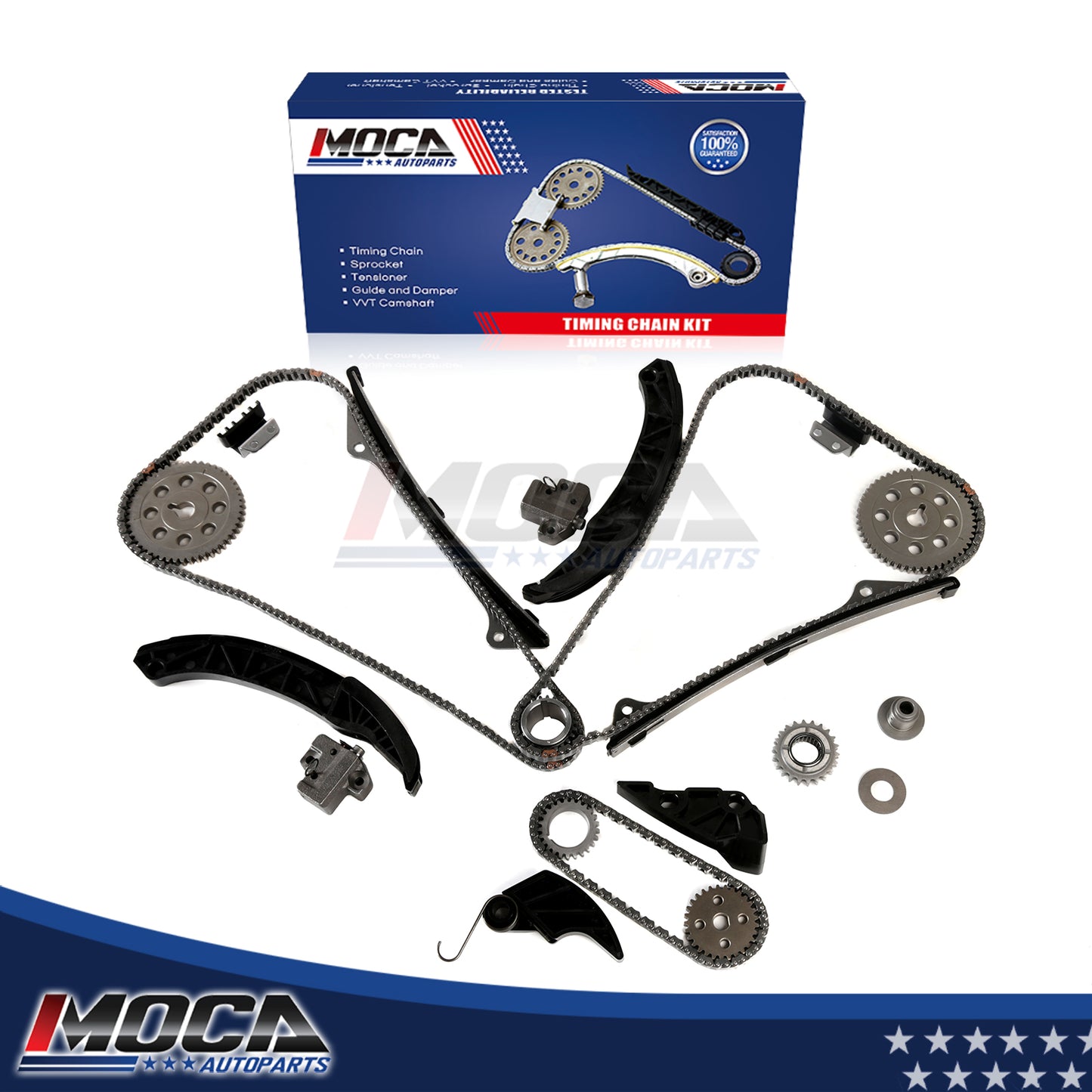 Kit de cadena de distribución compatible con Hyundai Veracruz Azera Kia Sorento 3.5L 3.8L V6 DOHC 06-12
