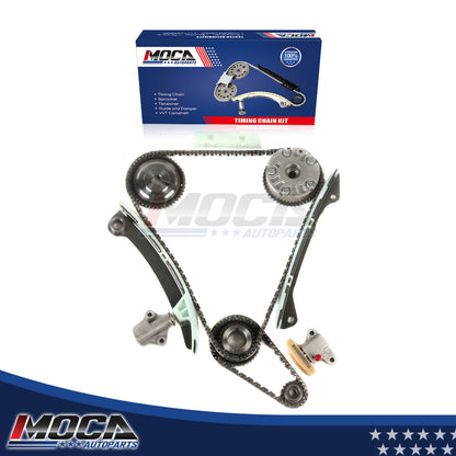 Kit de cadena de distribución compatible con Nissan Sentra Versa Cube 07-09 1.8L 2.0L L4 MR18DE MR20DE