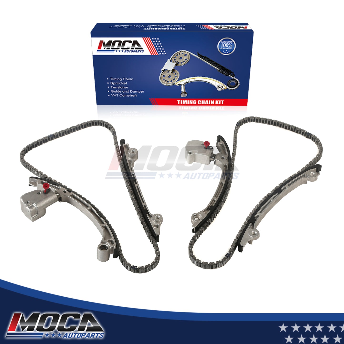 Kit de cadena de distribución compatible con Infiniti FX45 M45 Q45 4.5L V8 VK45DE 32V TS20981 DOHC 02-10