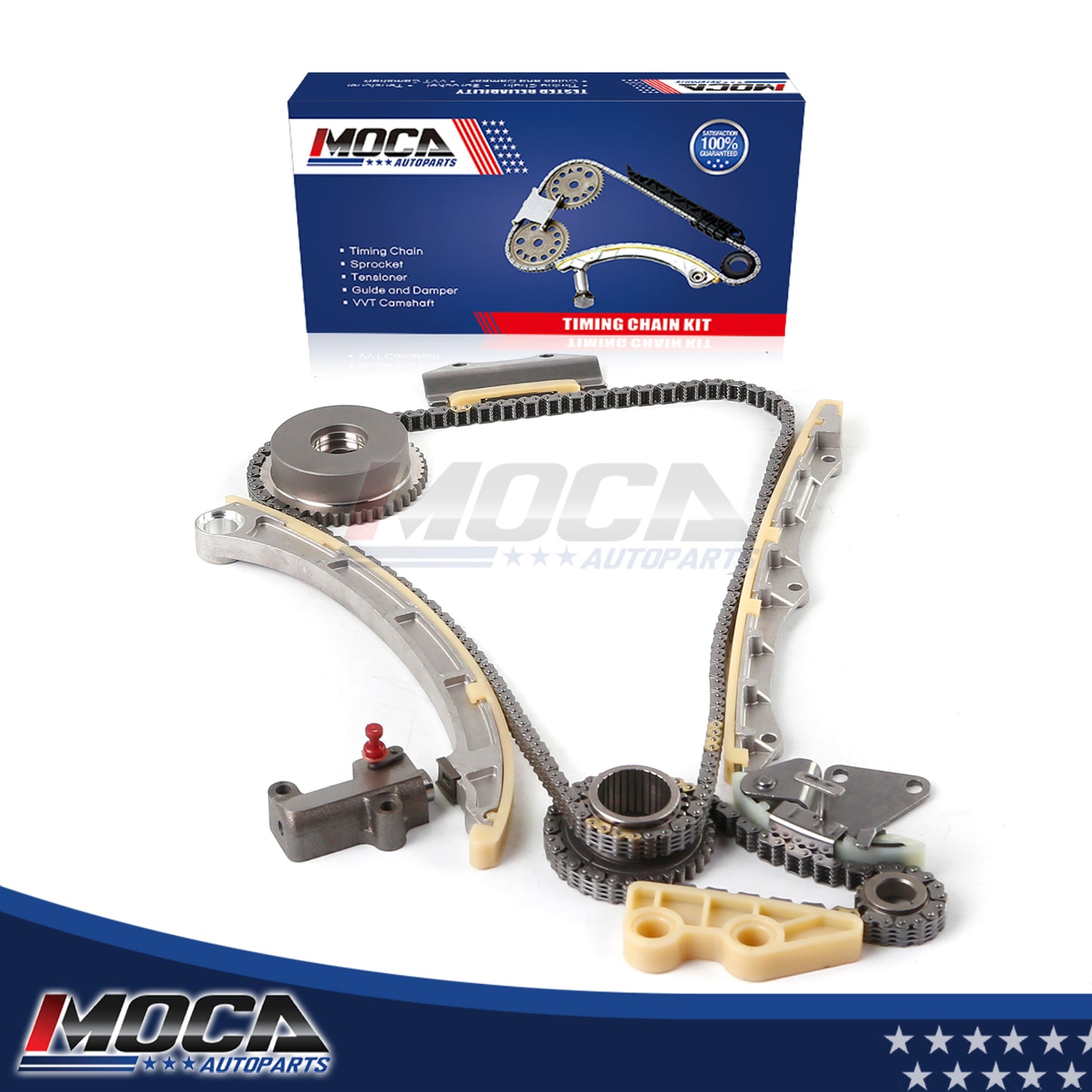 Kit de cadena de distribución compatible con Acura TSX Base Sedan 2004-2008, motor 2.4L L4 DOHC