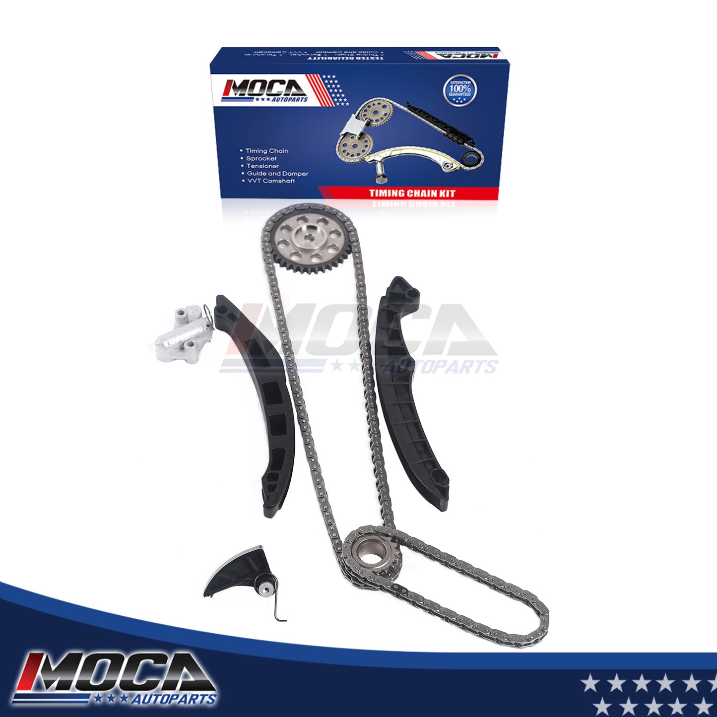 Kit de cadena de distribución compatible con Audi A3 Volkswagen Golf Jetta 1.4L Turboalimentado 2008-2015