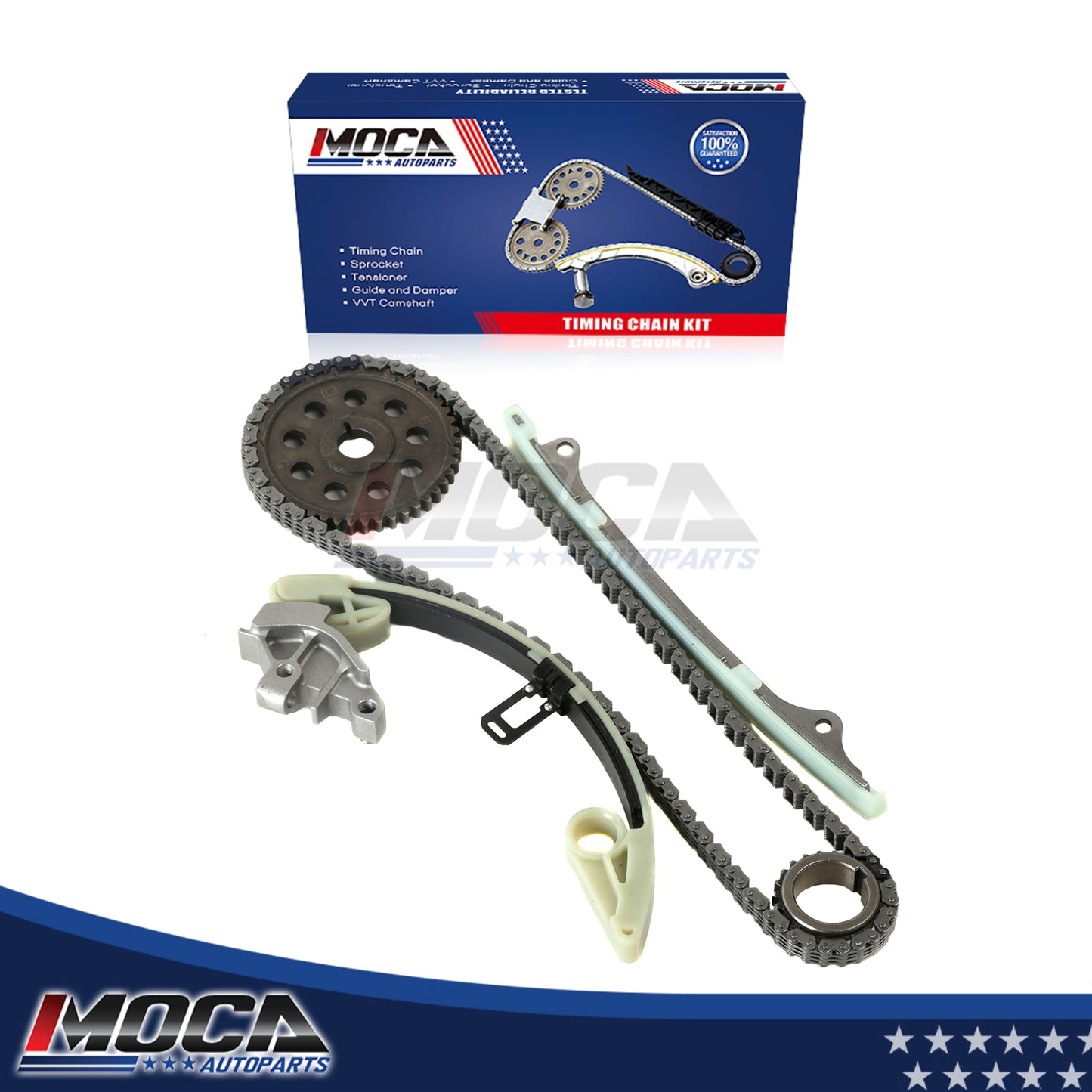 Kit de cadena de distribución compatible con Honda Fit DX LX Hatchback 1.5L L4 Eng L15A1 SOHC 07-08